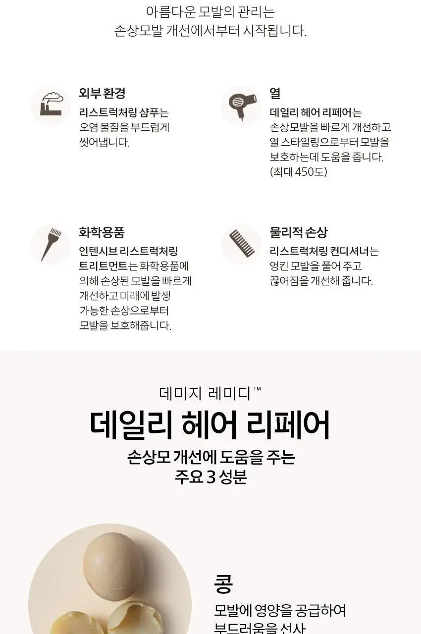 [노워시 단백질 트리트먼트] 아베다 데미지 레미디 데일리 헤어 리페어 100ml 기획/단품 상세페이지 6